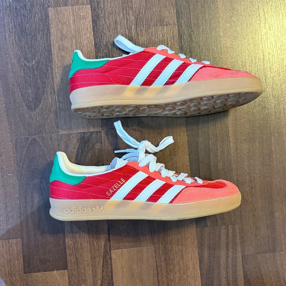 Adidas Gazelle pink, Red, White and green Sneakers - Picture 2 of 7